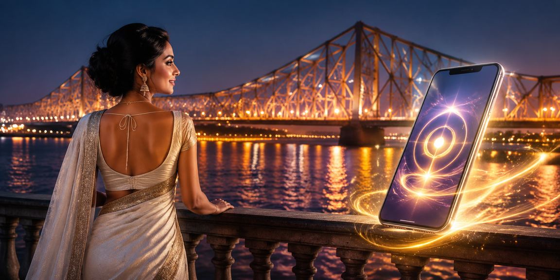 VIP member enjoying exclusive bonus at Howrah Bridge, Kolkata